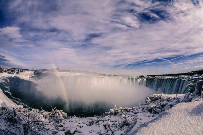Illustration for article titled Niagara Falls Isn't Frozen—But It's Getting There, And It's Beautiful